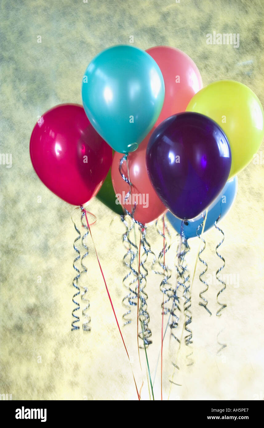 Colourful, colorful party decoration balloons Stock Photo
