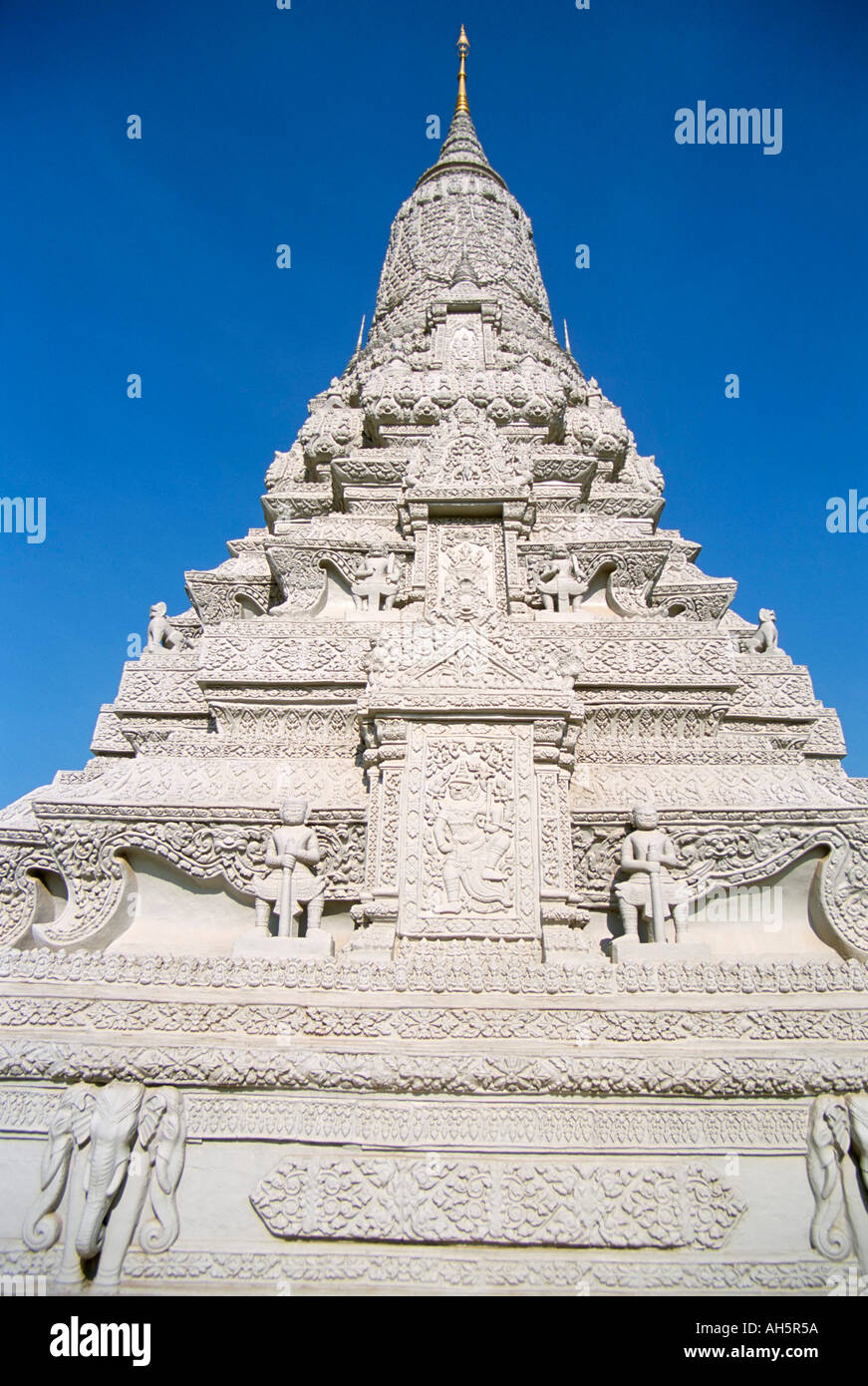 Royal stupa Royal Palace Phnom Penh Cambodia Indochina Southeast Asia Asia Stock Photo
