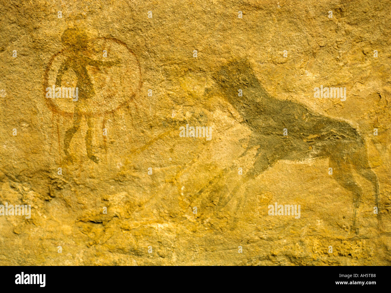 Rock paintings Tassili Algeria North Africa Africa Stock Photo - Alamy