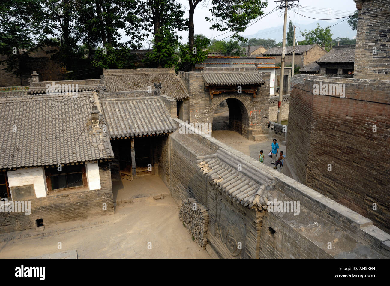 Zhangbi Ancient Fort in Jiexiu Shanxi China 05 Jun 2007 Stock Photo