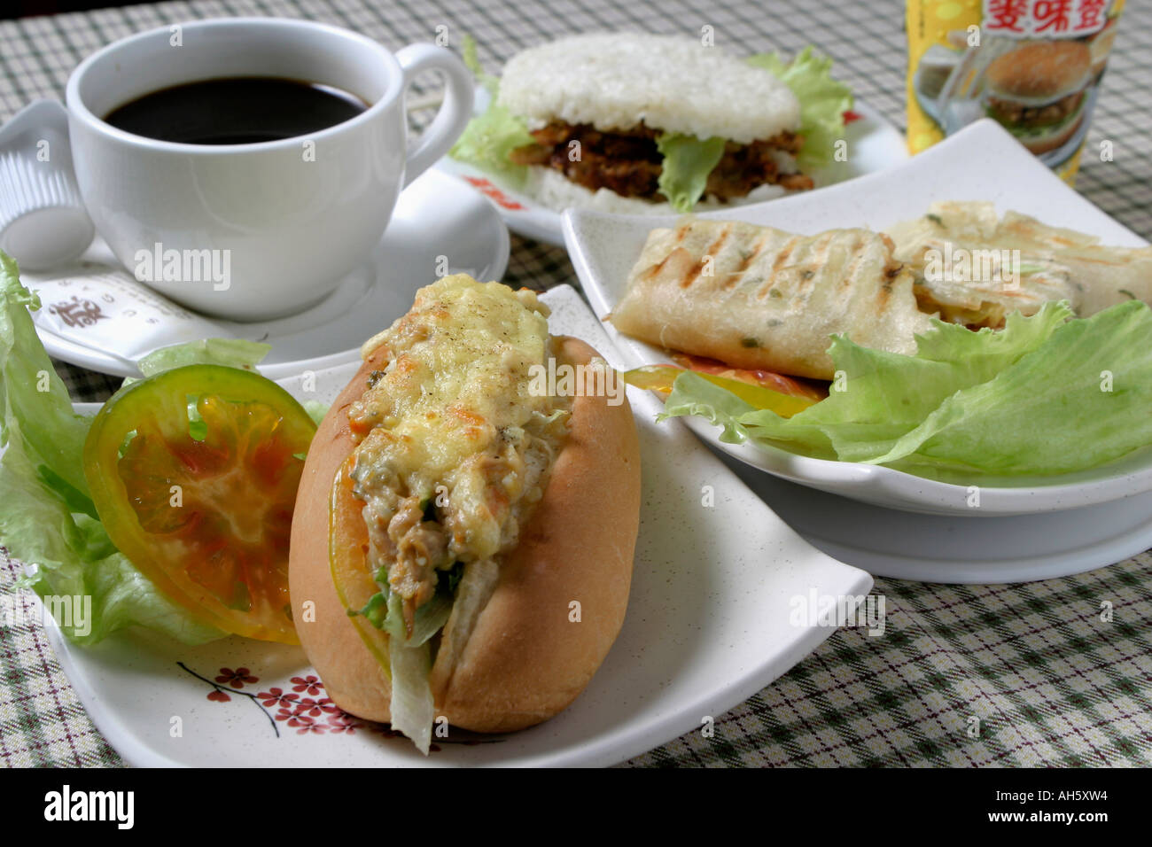 Chinese food, instant breakfast Stock Photo