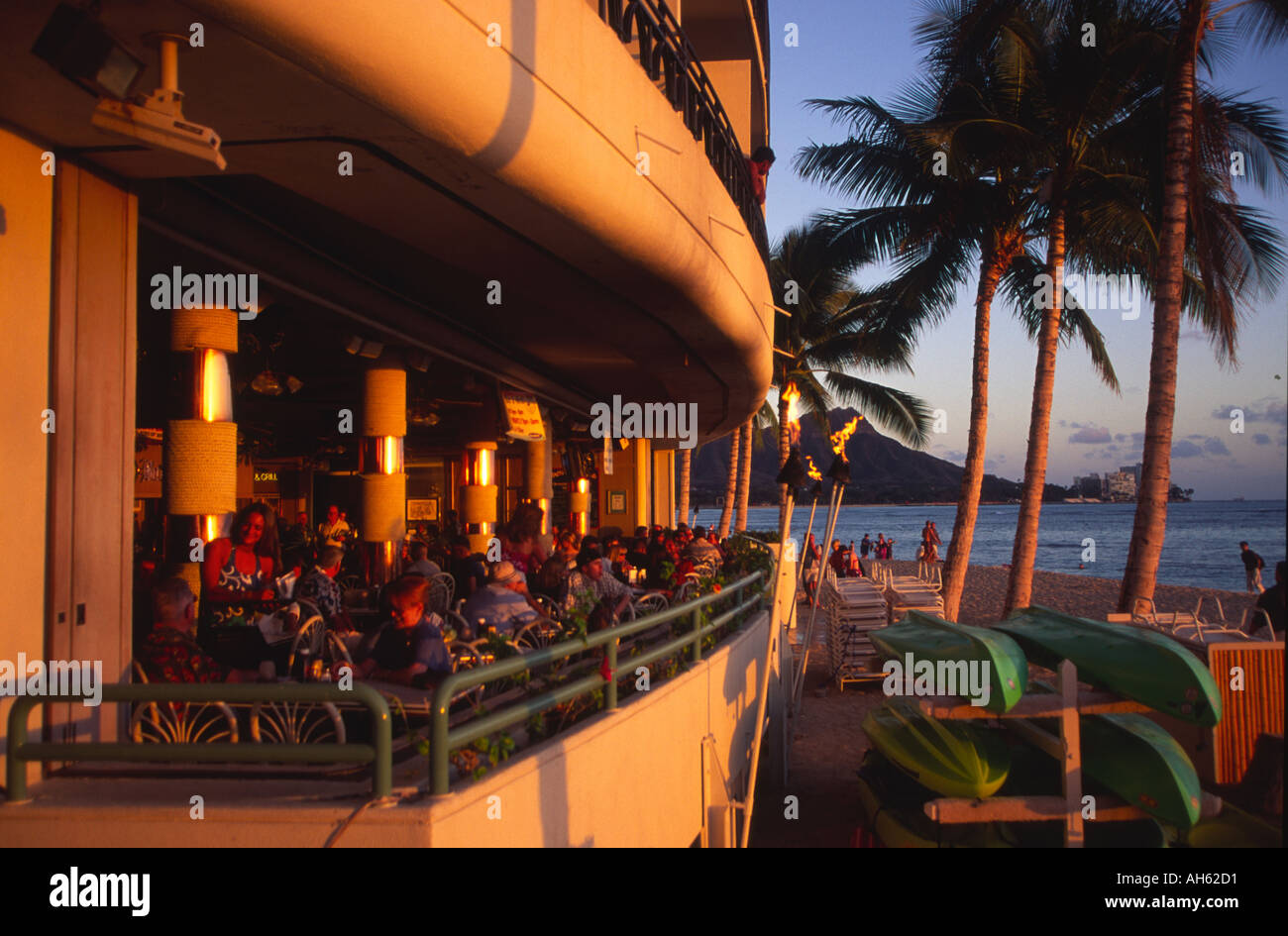 Duke s Restaurant Waikiki Oahu Hawaii Stock Photo Alamy