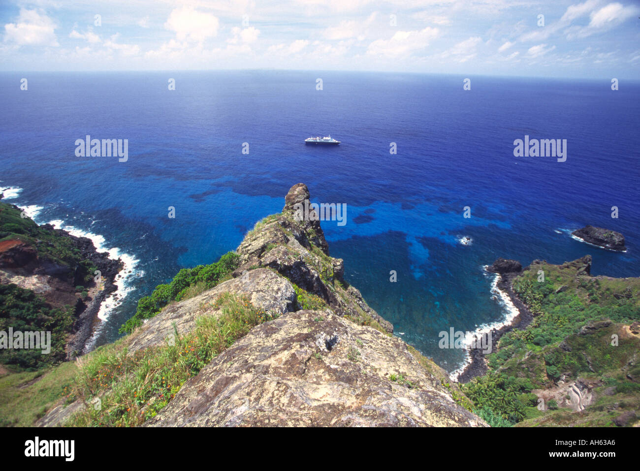 St Paul s Point Pitcairn Island Stock Photo