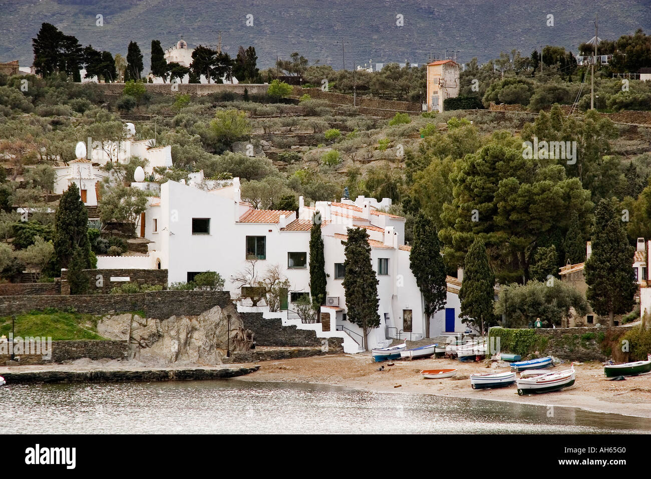 house museum dali in port lligat cadaques brave coast gerona catalonia spain Stock Photo