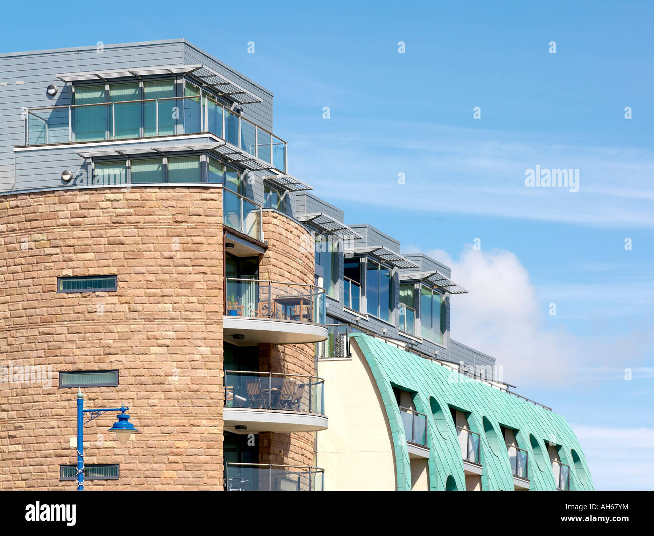 Esplanade House, the Esplanade, Porthcawl, South Wales. Architect: Stride Treglown Davies Stock Photo