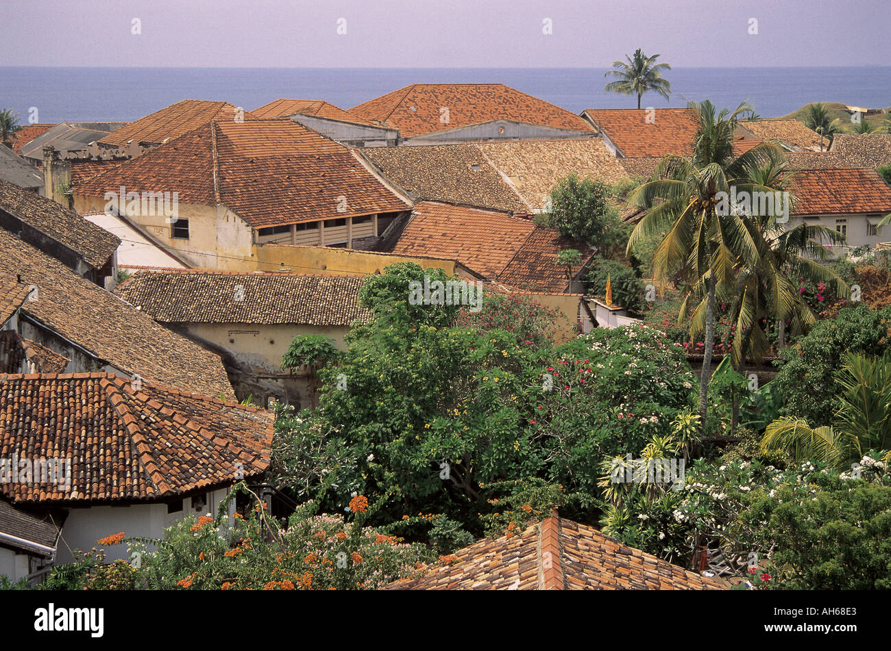 Dutch style architecture in Galle Stock Photo