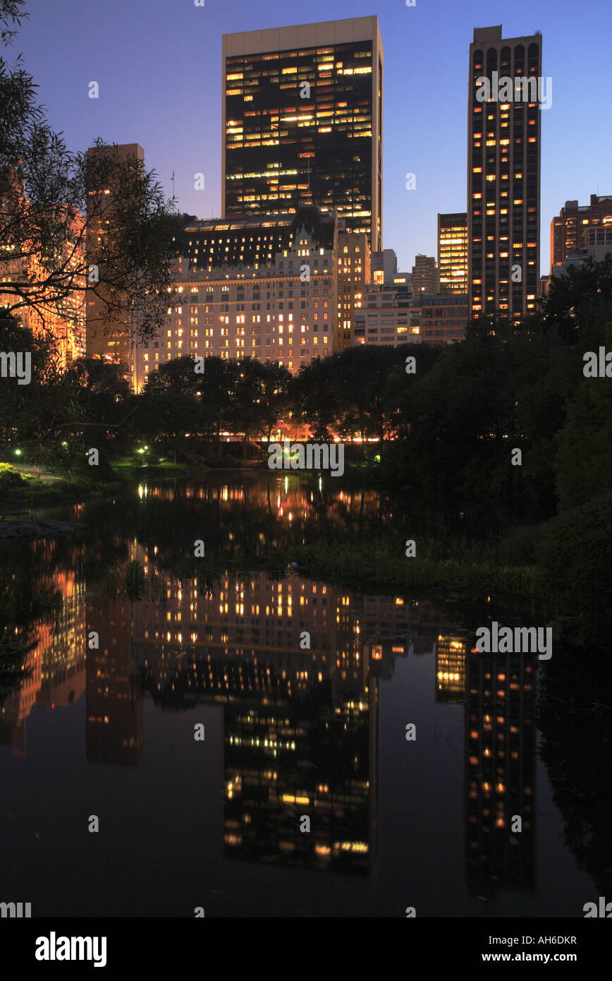 Twilight in Central Park Stock Photo Alamy