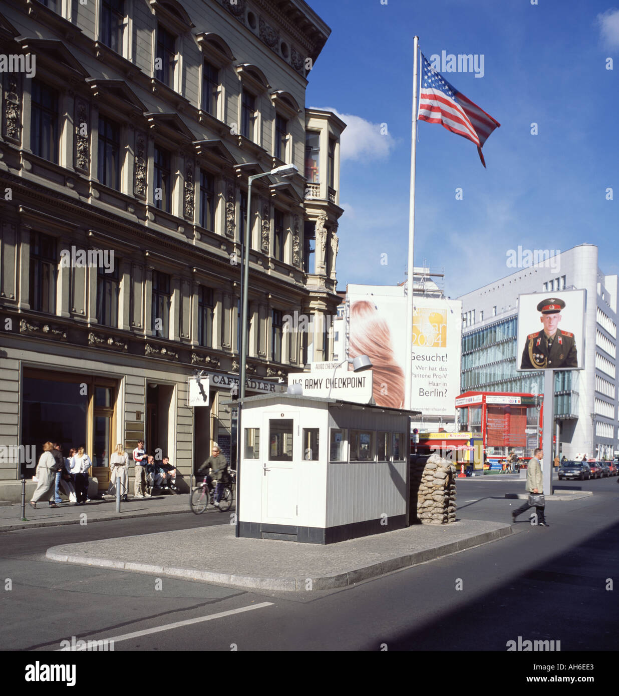 Checkpoint Charlie Stock Photo