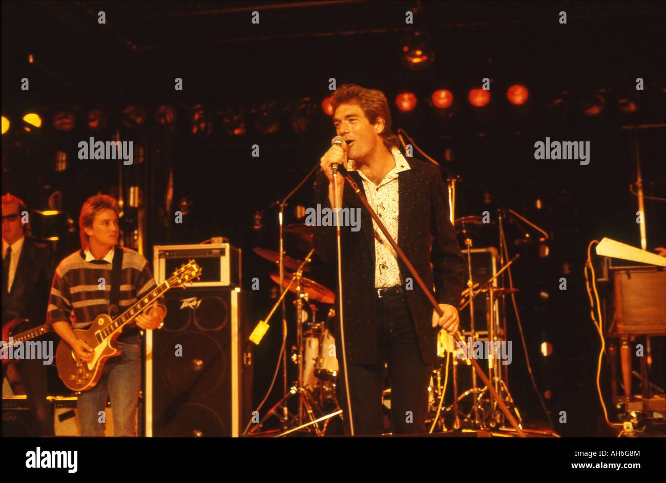 HUEY LEWIS AND NEWS  US group in May 1985 Stock Photo