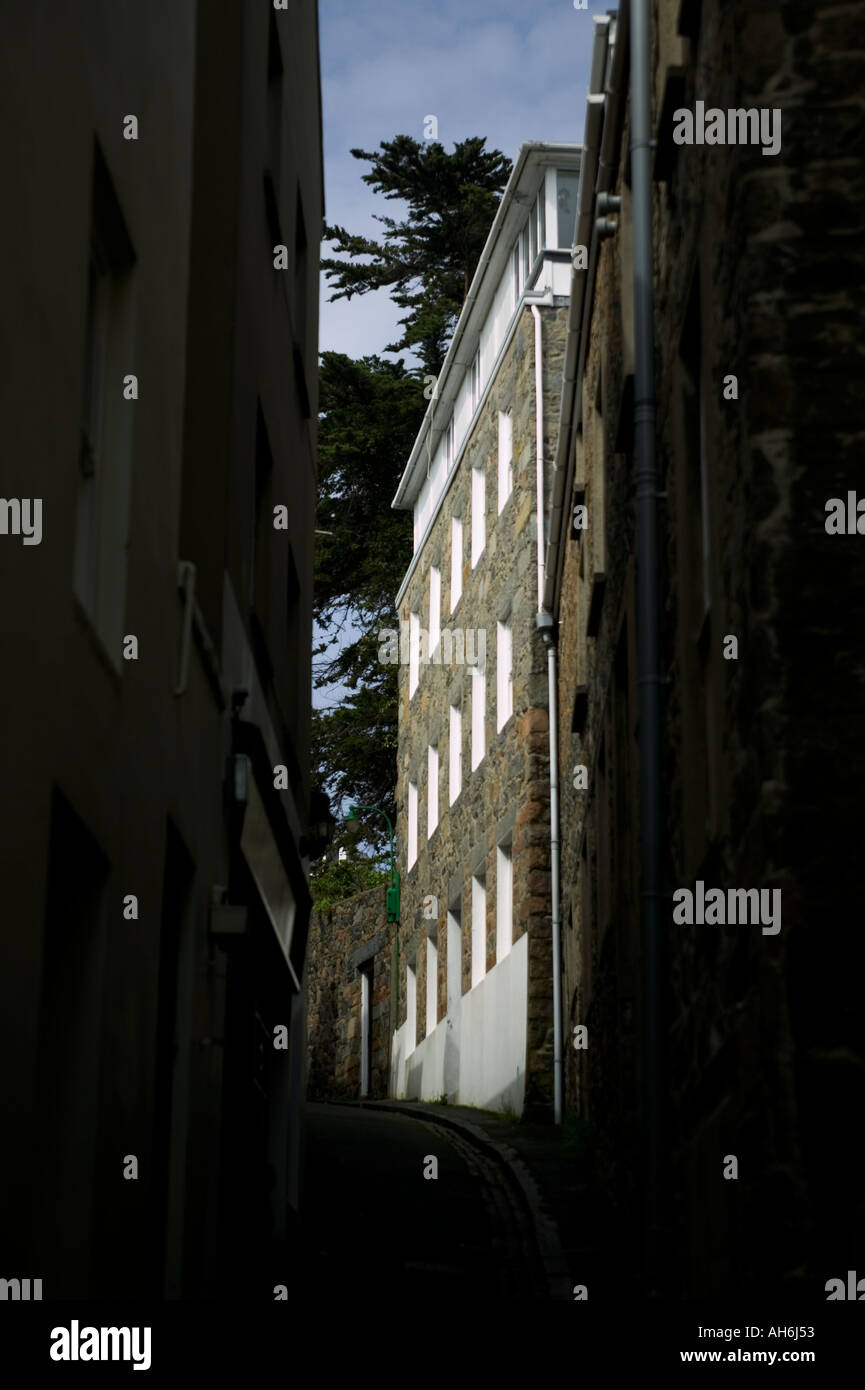 Guernsey side street Stock Photo Alamy