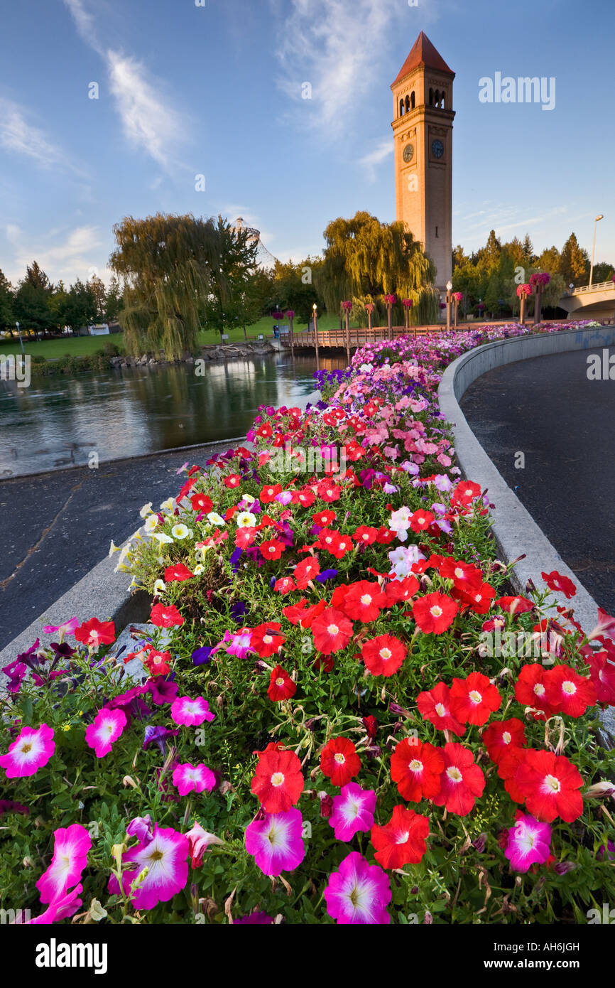 The Clock Tower, Riverfront Park, Spokane Washington Stock Photo Alamy