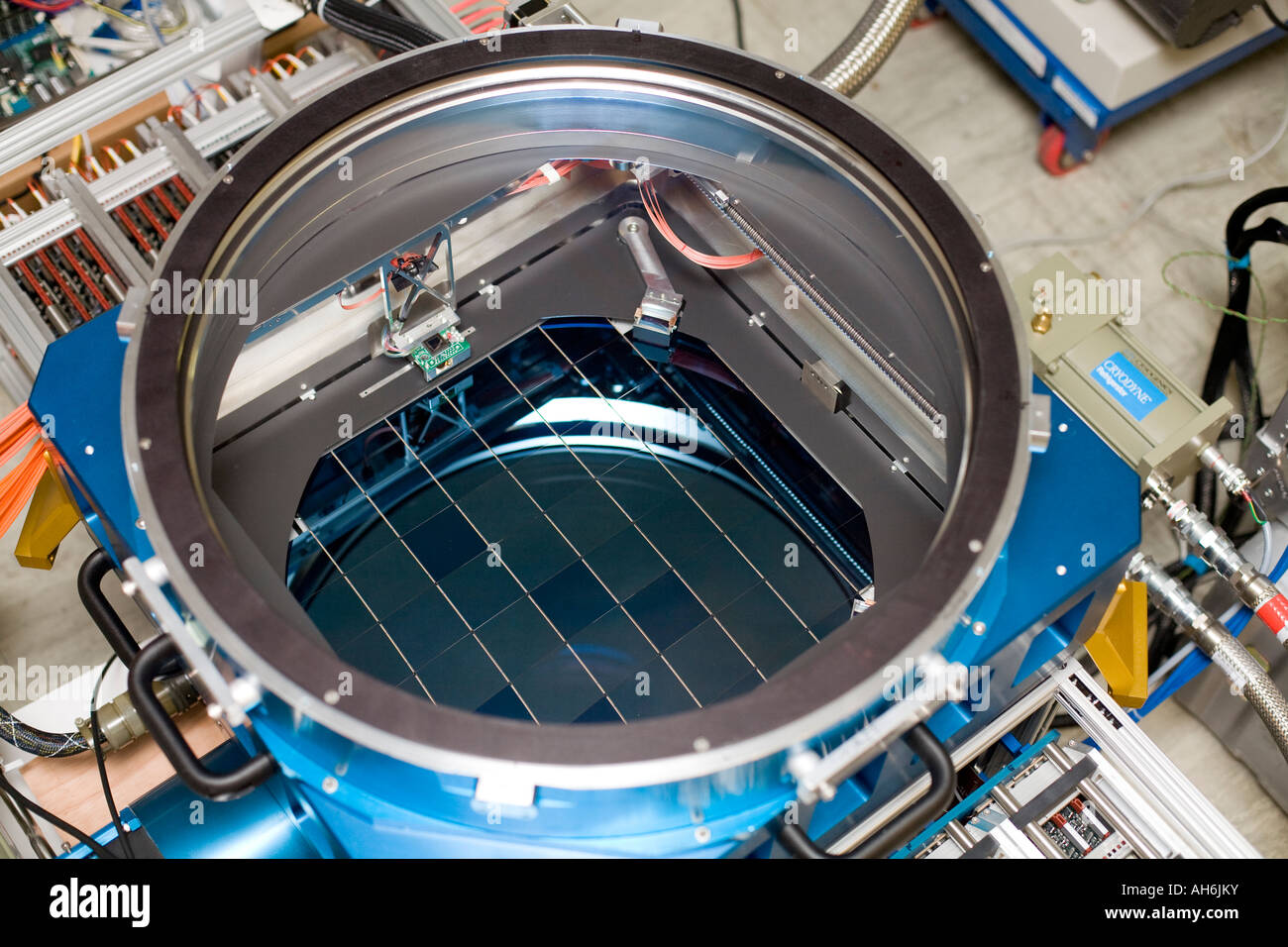 Gigapixel camera for the Pan-STARRS 1 telescope at Haleakala observatory, Maui, Hawaii - the largest digital camera in the world Stock Photo