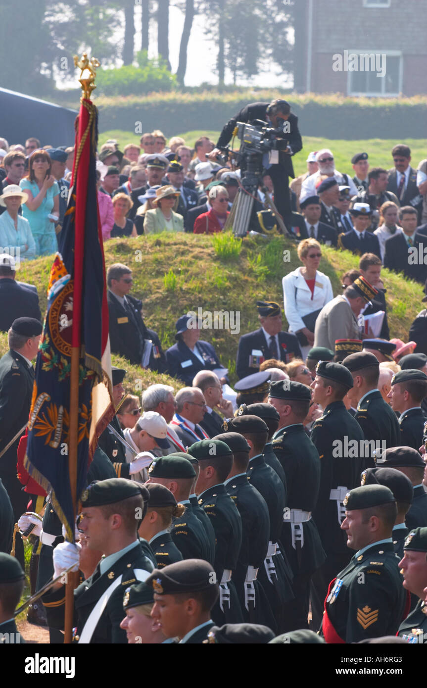 Royal Newfoundland Regiment at 90th anniversary of Battle of the Somme, 1st July 2006, Beaumont-Hamel, France Stock Photo