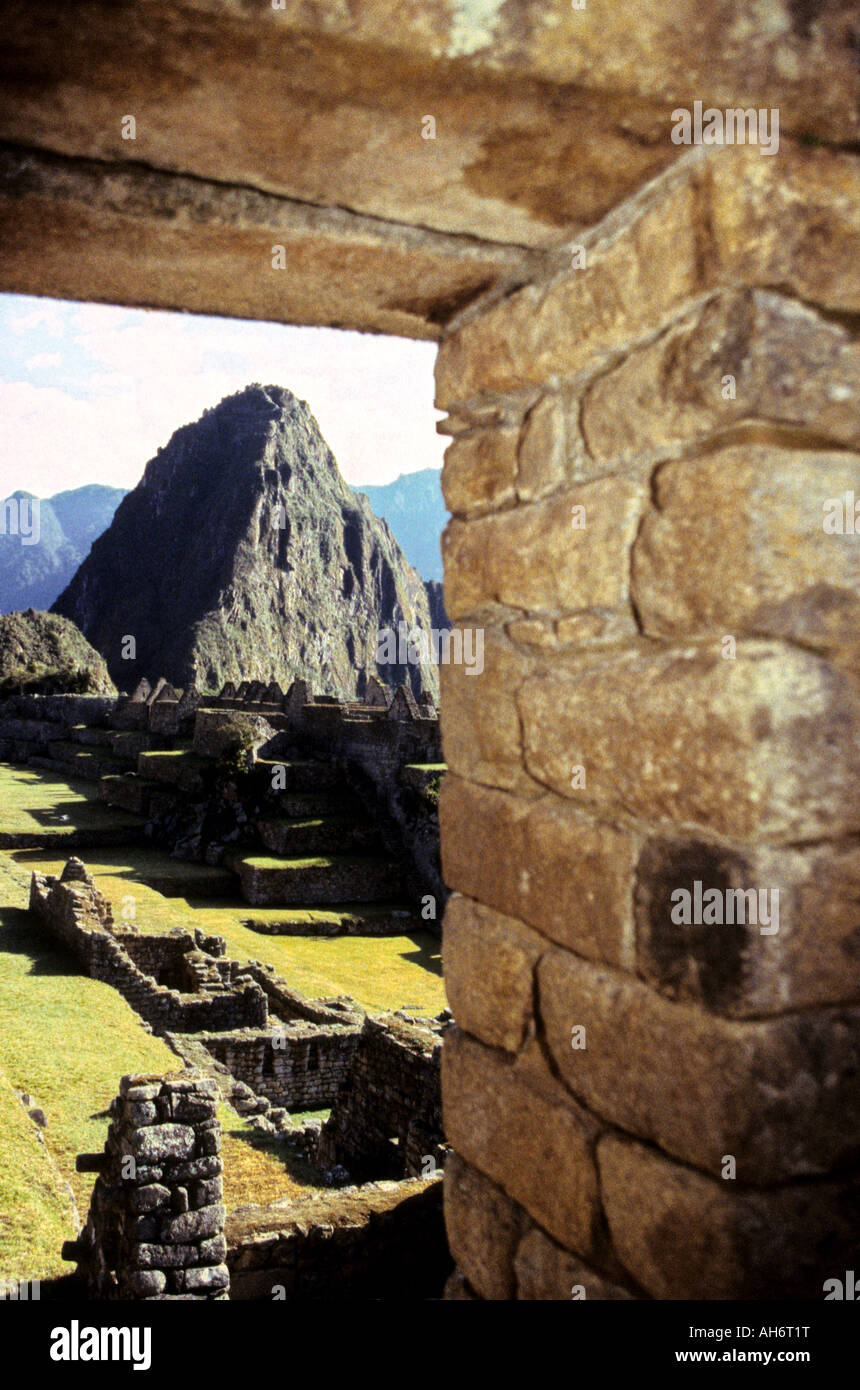Incan Castles Incan ruins of Machu Picchu at the UNESCO World Heritage site near ...