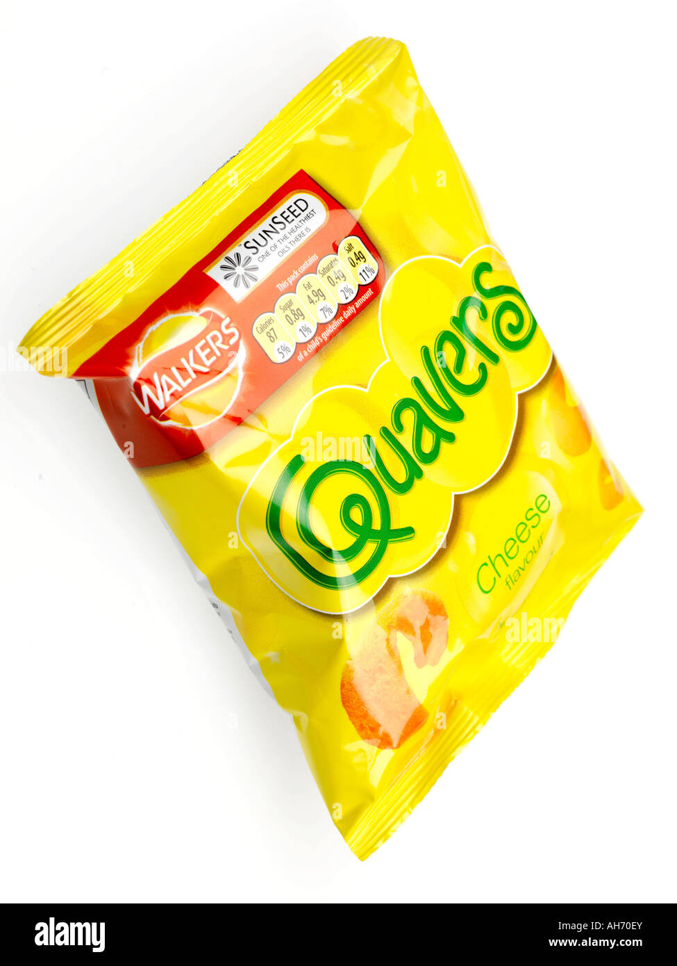 Quavers Cheese Crisps Stock Photo