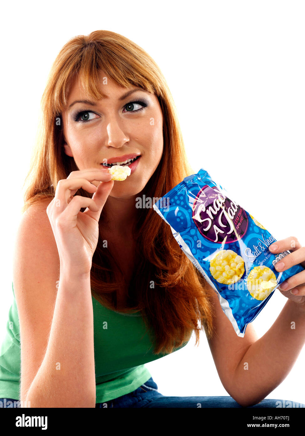 Woman Eating Snack A Jacks Snacking Hi Res Stock Photography And Images Alamy