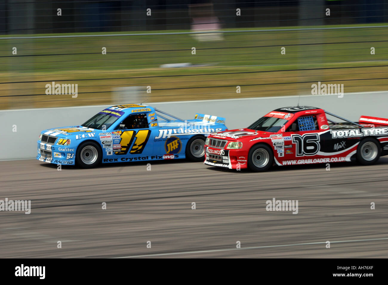 Racing pick up trucks Stock Photo - Alamy