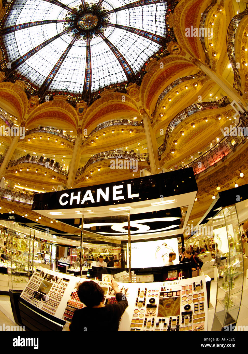 Chanel store interior paris hi-res stock photography and images