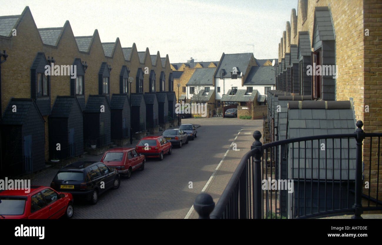 New housing development Wapping London Docklands England circa 1994 Stock Photo
