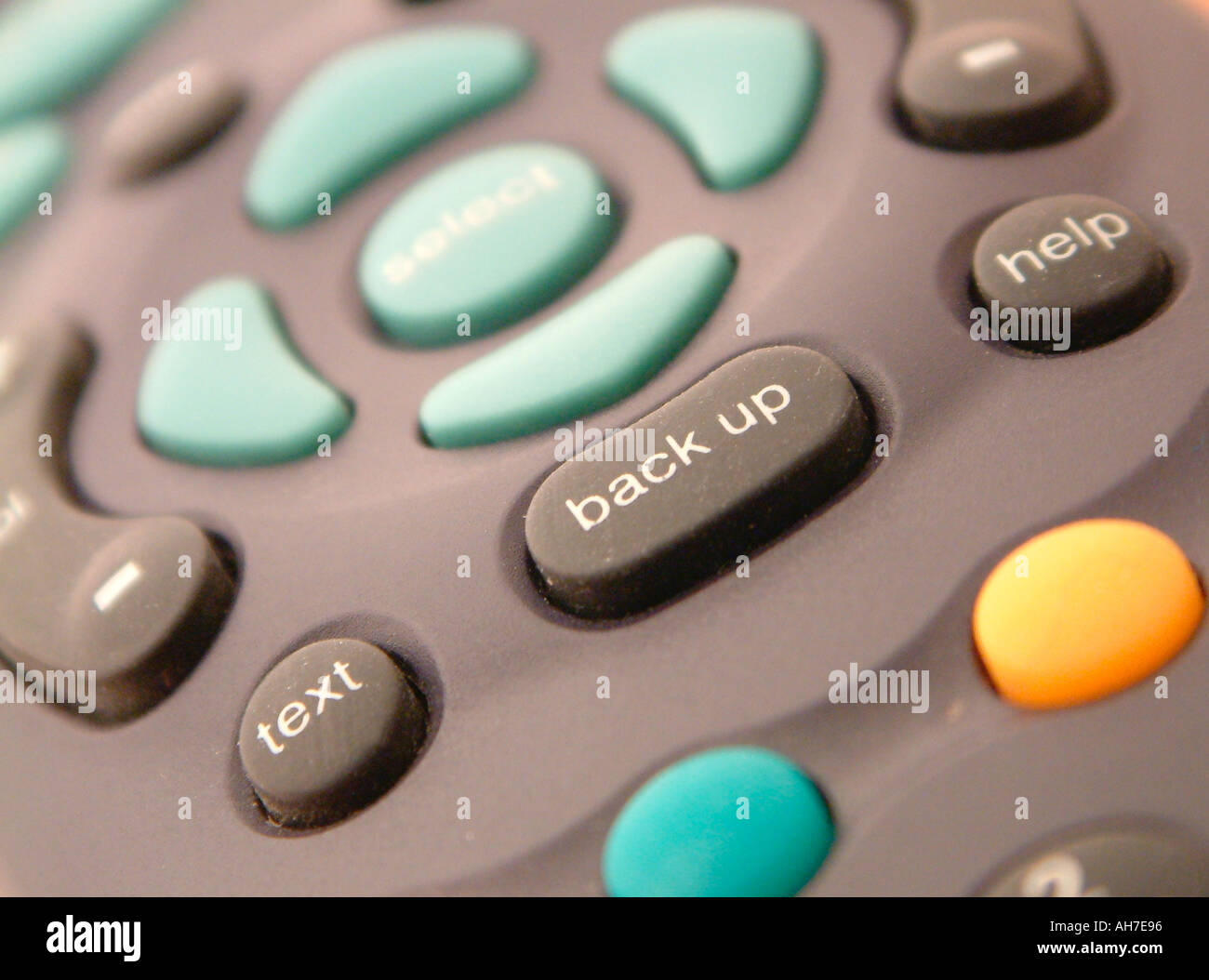 Close up of Sky remote control pad Stock Photo