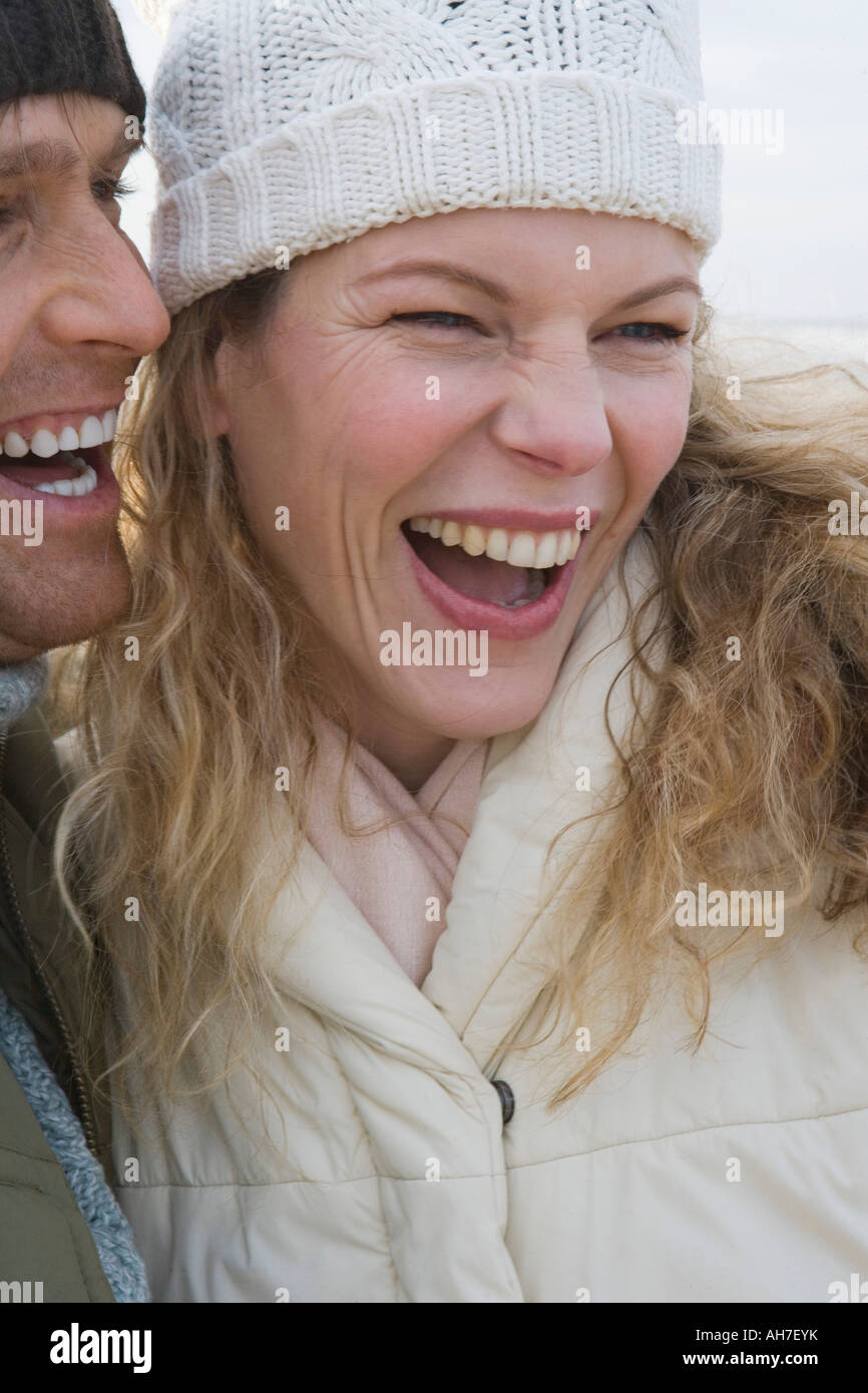 Woman laughing at man hi-res stock photography and images - Alamy