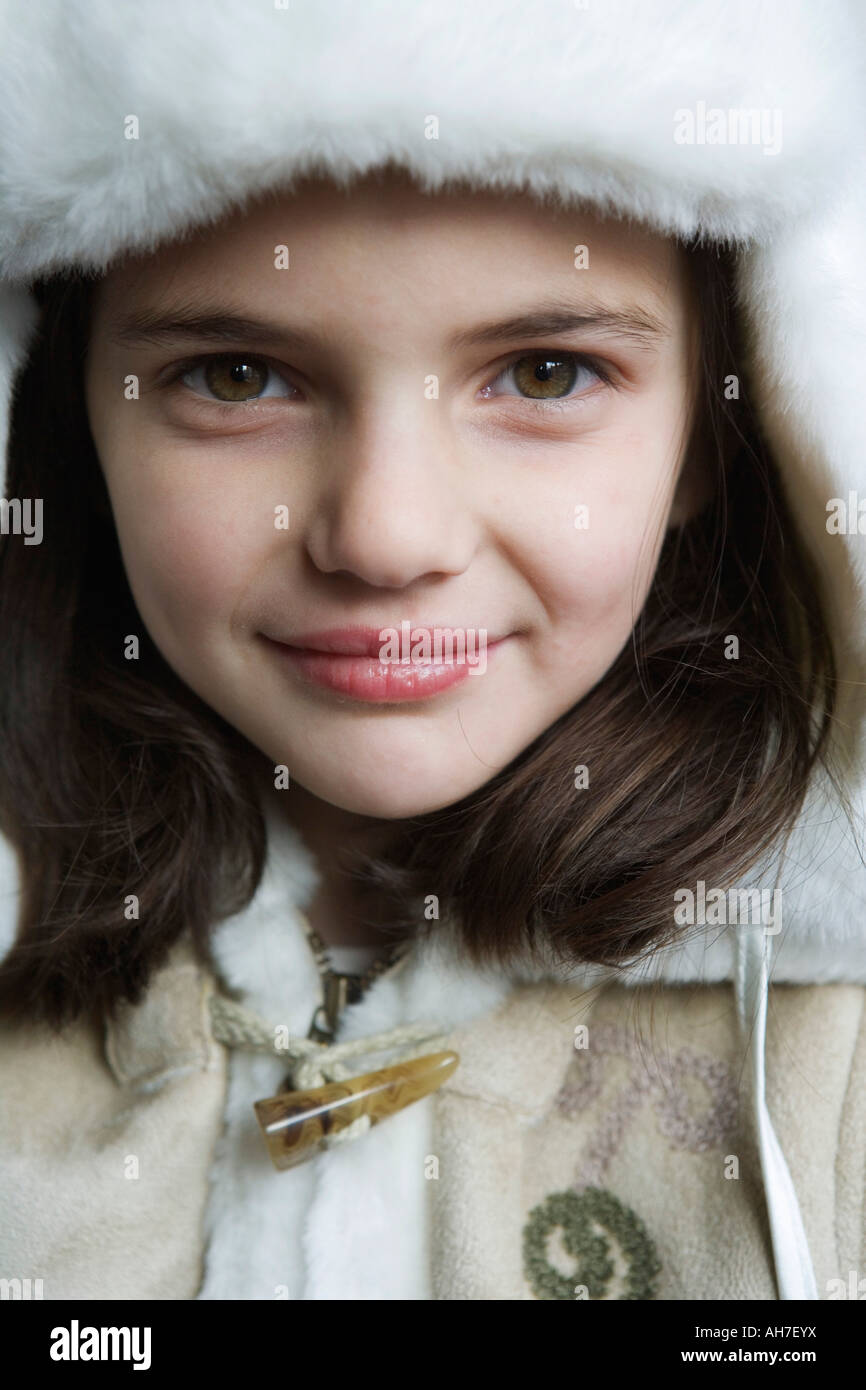 Girl fur coat hi-res stock photography and images - Alamy