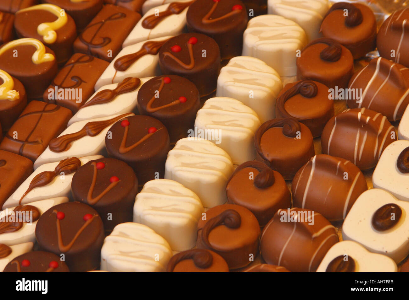 Belgium Belgian chocolates Stock Photo