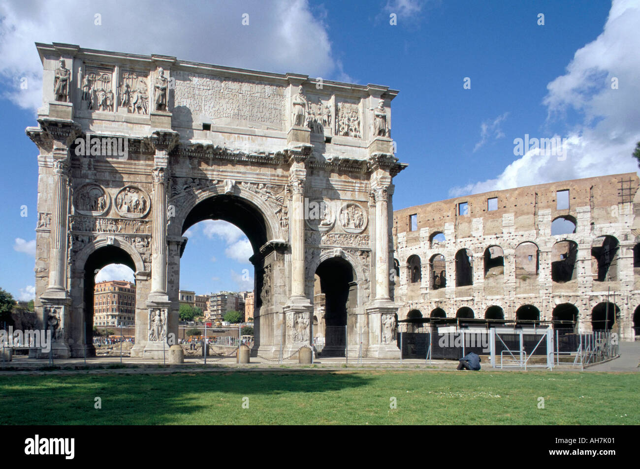 Arch of Constantine Rome Lazio Italy Europe Stock Photo