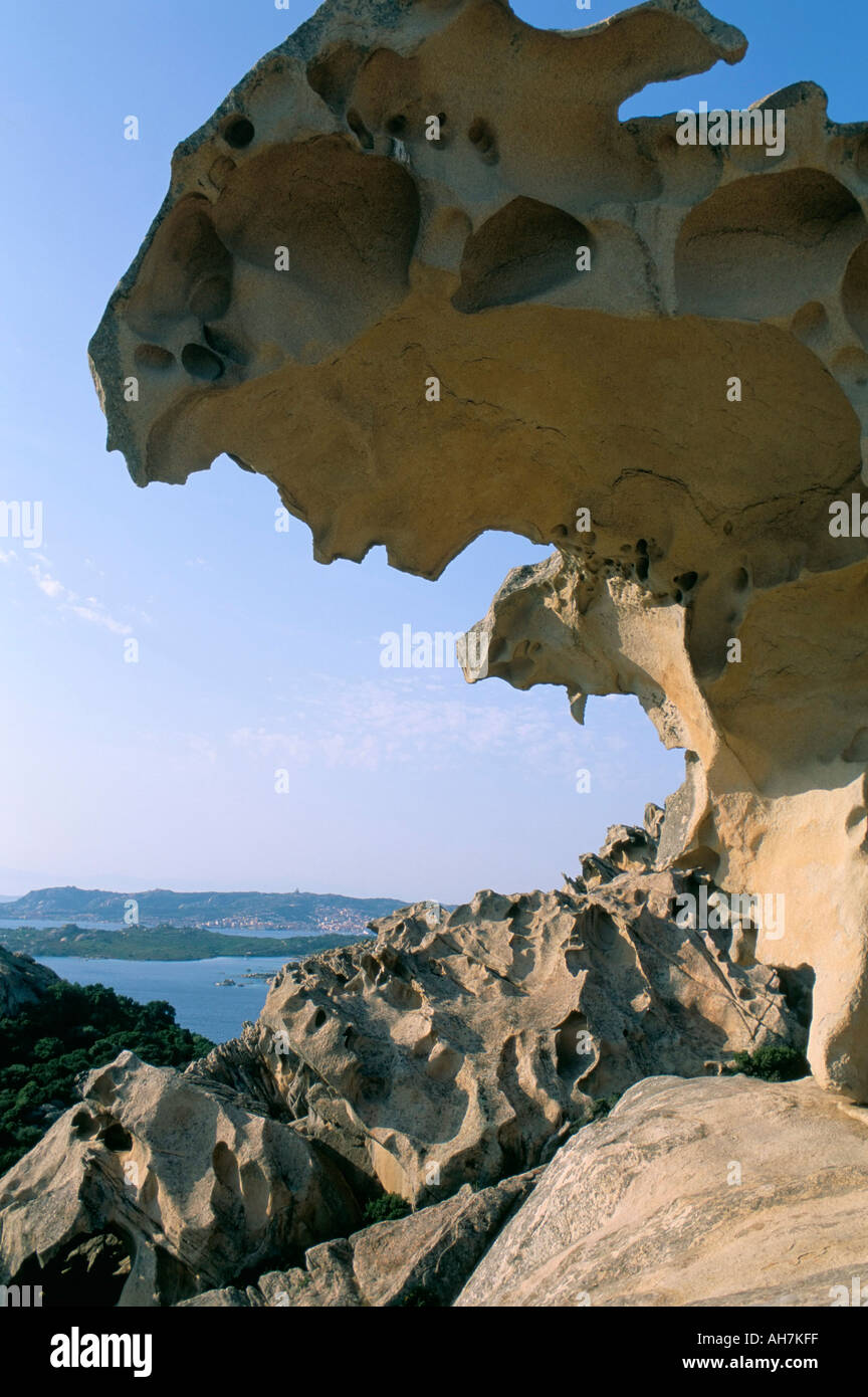 Sardena Rocks Rock formation Maddalena archipelago island of Sardinia Italy ...