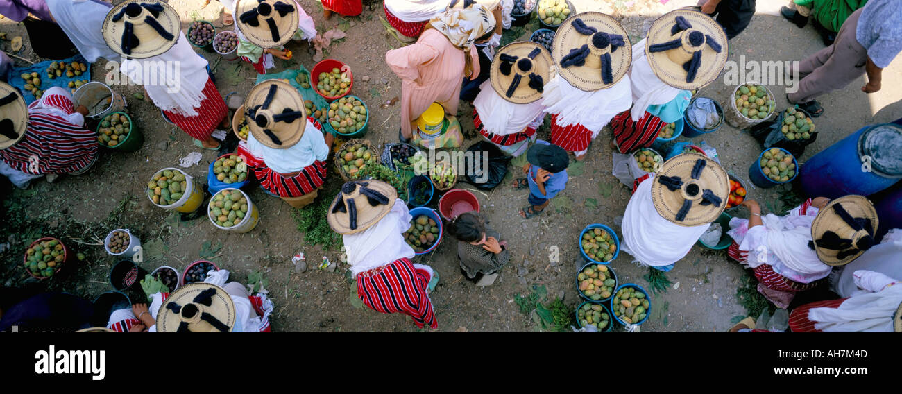 Country market Souk Khemis des Anjra Rif region Morocco North Africa Africa Stock Photo