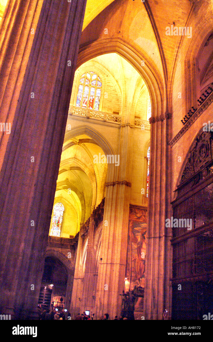 Interior Arches Columns And Vaulted Ceilings Of The Cathedral Of