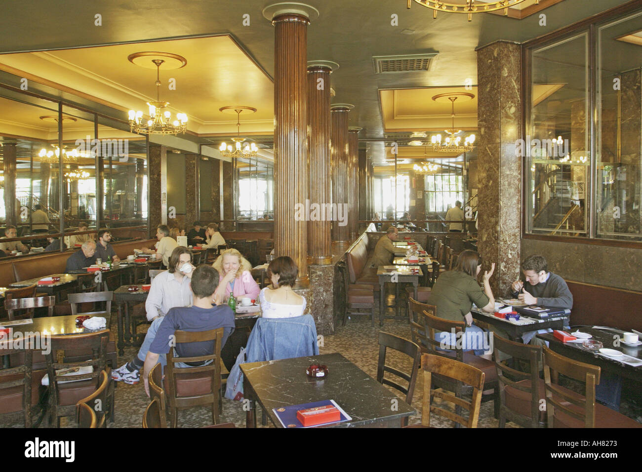 Madrid Spain Cafe Comercial Stock Photo