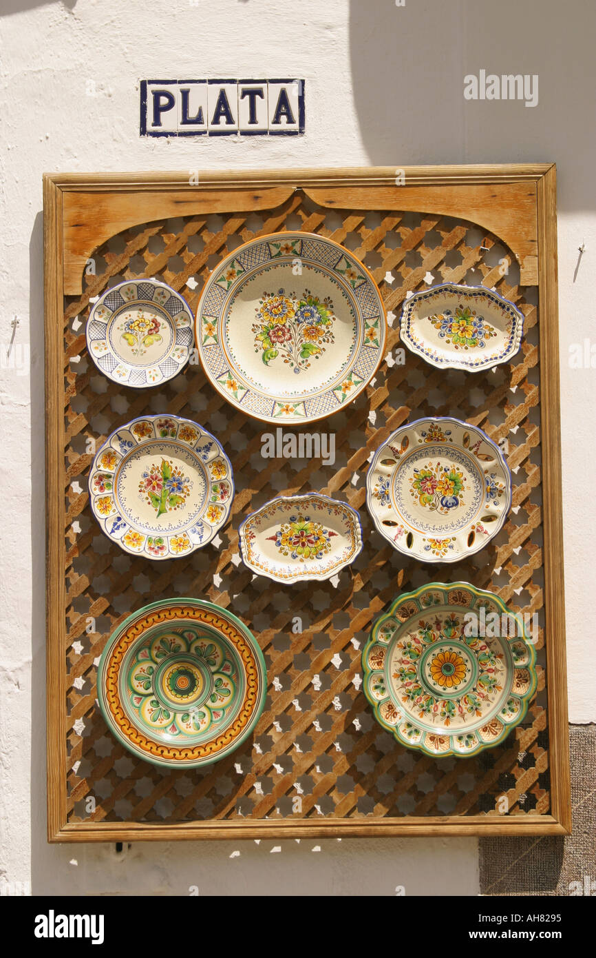 Spain Souvenir ceramic plates Stock Photo Alamy