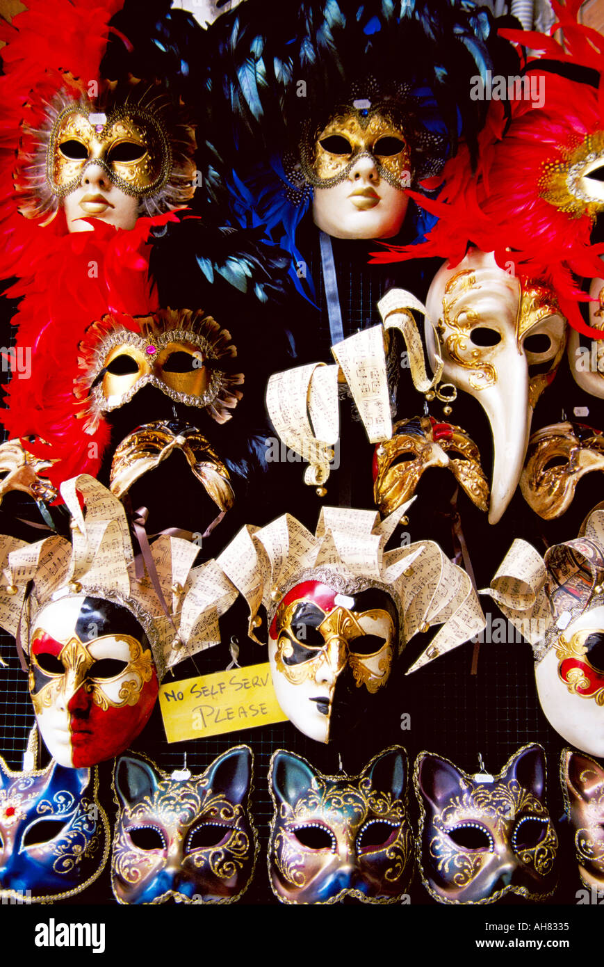 Venice Italy Carnival masks Stock Photo