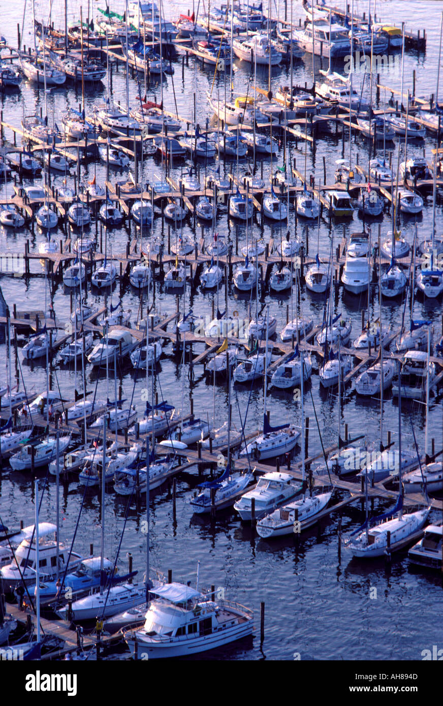 Sailboats at docks in Kemah Texas Stock Photo Alamy