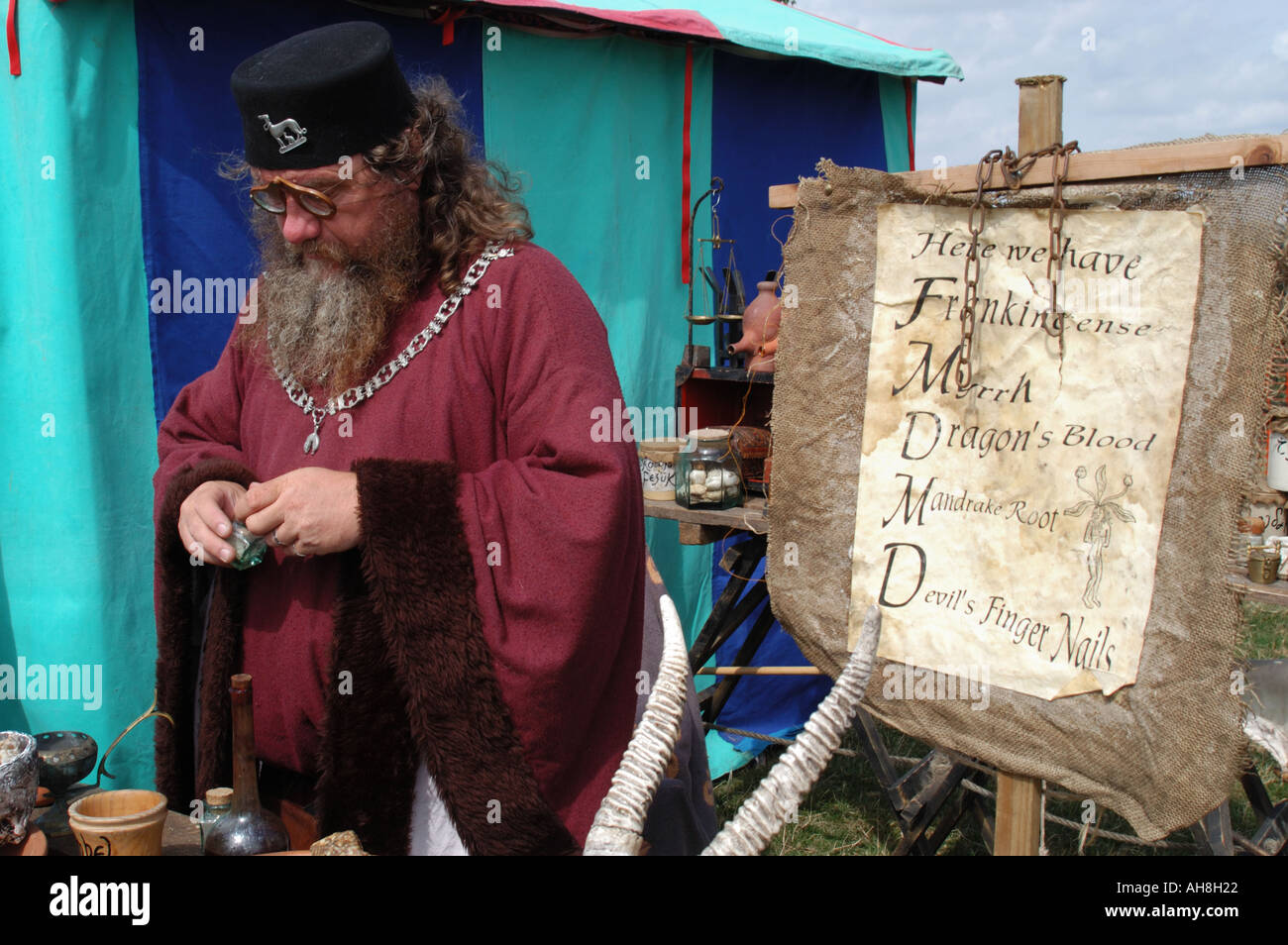 Living History re enactors Battle of Bosworth Leicester England Stock Photo