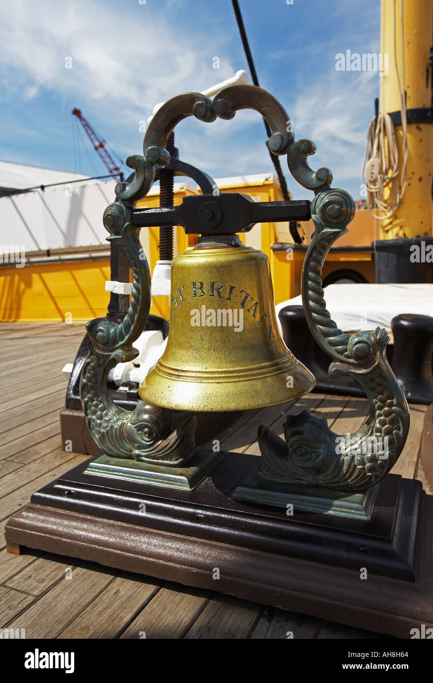 The Ships Bell of the SS Great Britain in Bristol Docks, Bristol