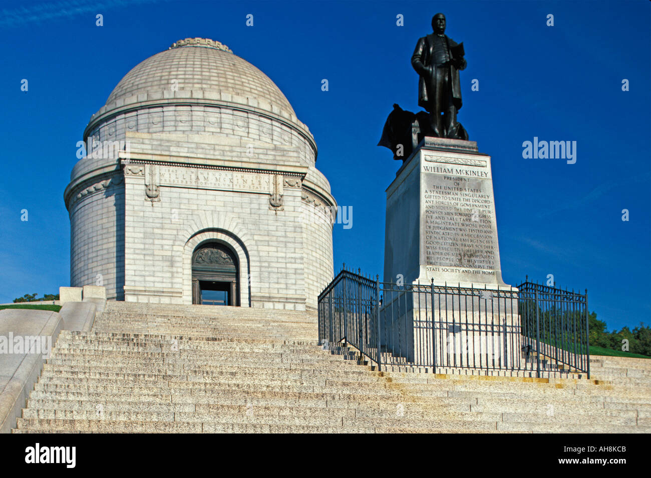 Presidential Memorial of William McKinley in Cleveland Ohio Stock Photo