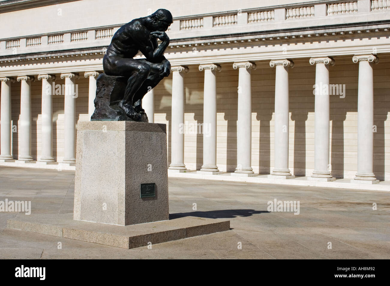 Auguste Rodin s The Thinker in the courtyard at the California Palace ...