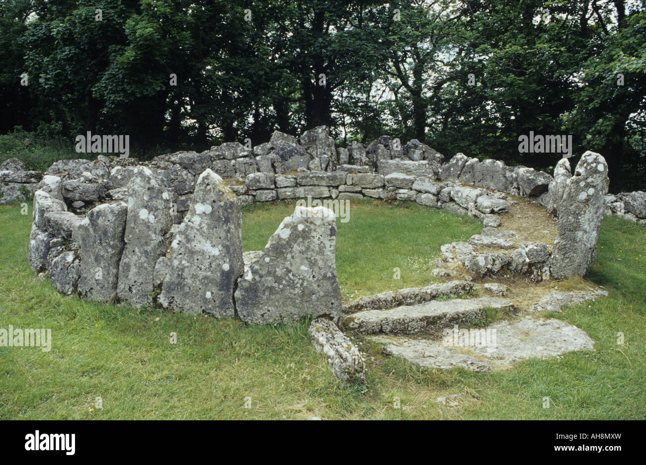 Din Lligwy prehistoric stone settlement Anglesey Stock Photo
