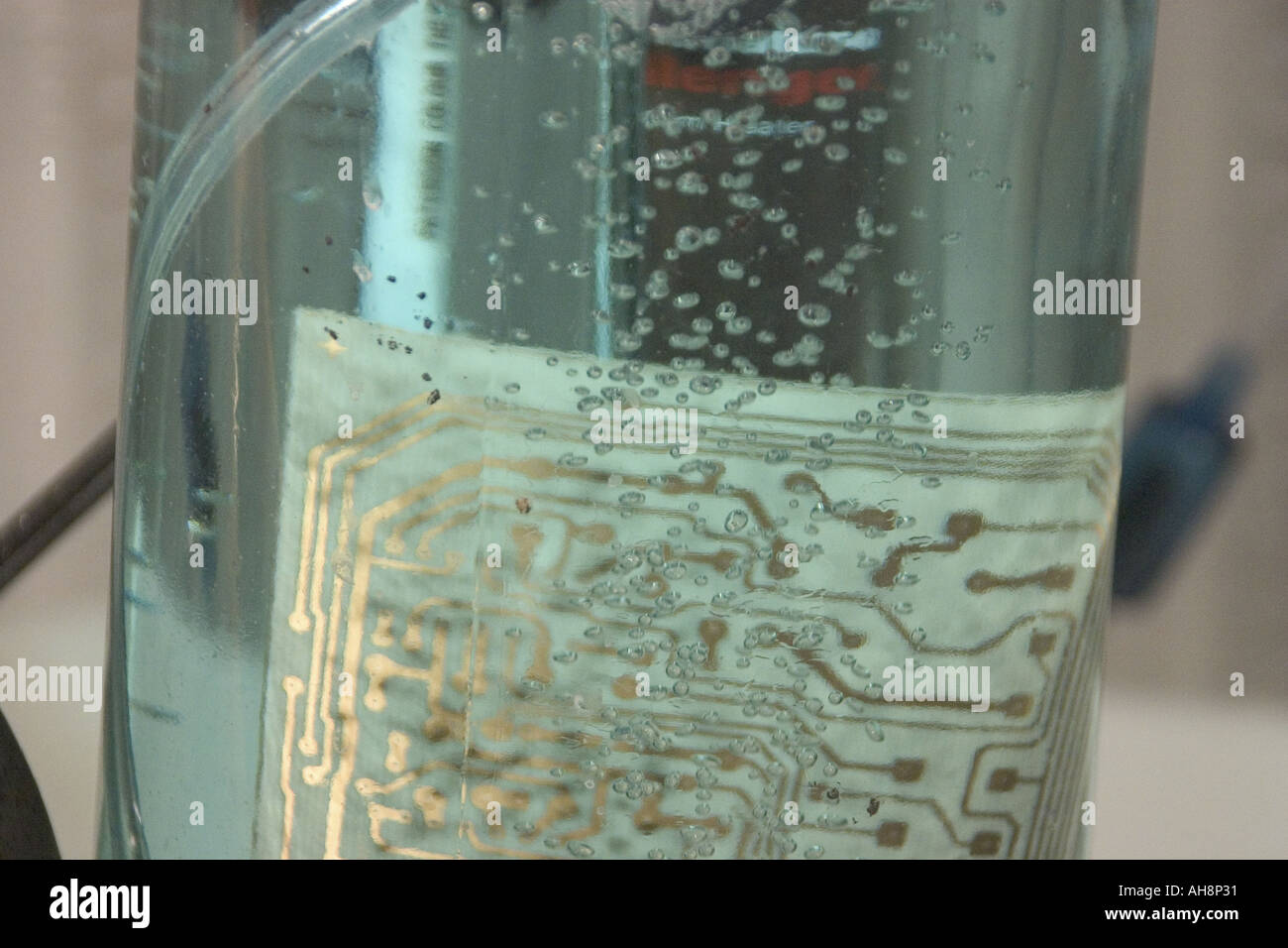 Acid Etching Circuit Board Stock Photo Alamy