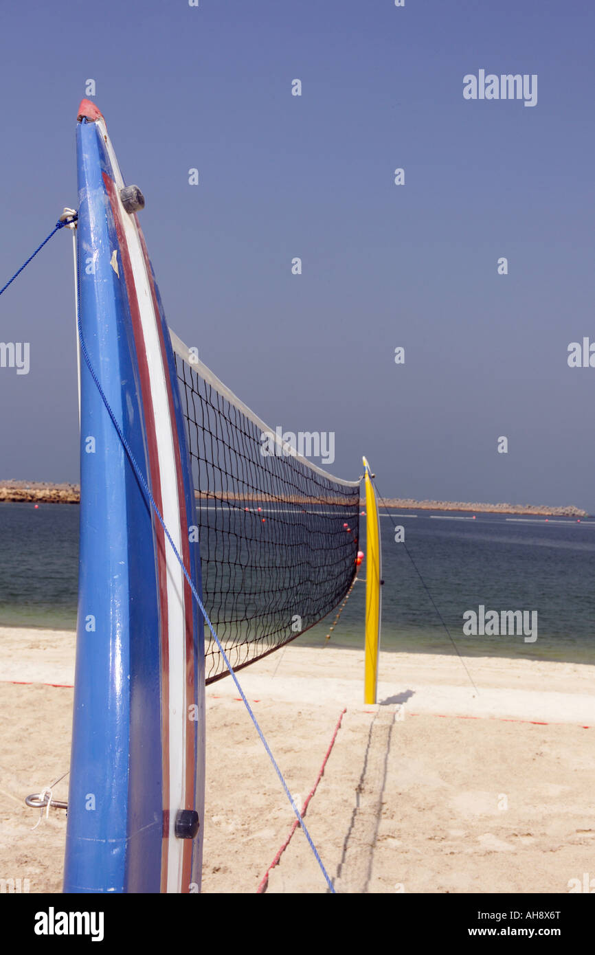 Volleyball Beach Net, Dubai Stock Photo - Alamy
