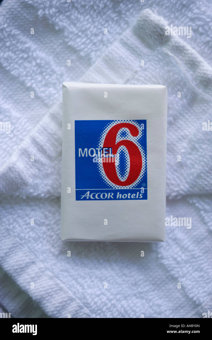 Motel 6 Soap USA Stock Photo