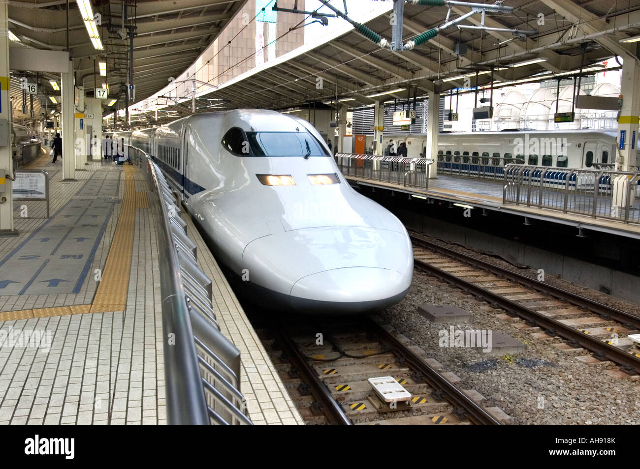 Tokyo train railway transport  bullet train  fast efficient japanese service Stock Photo