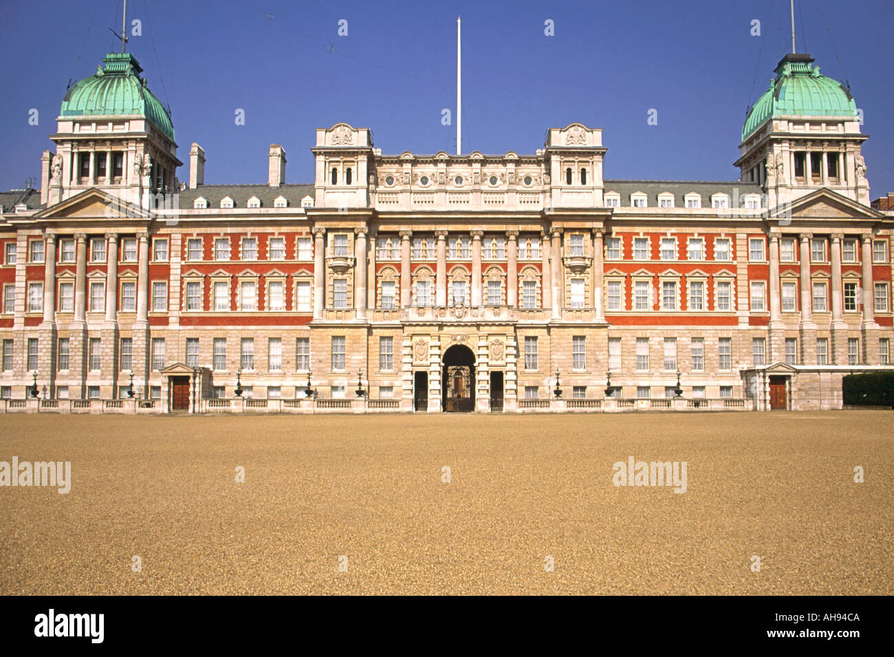 The old Admiralty offices and Horse Guards Parade in London. Stock Photo