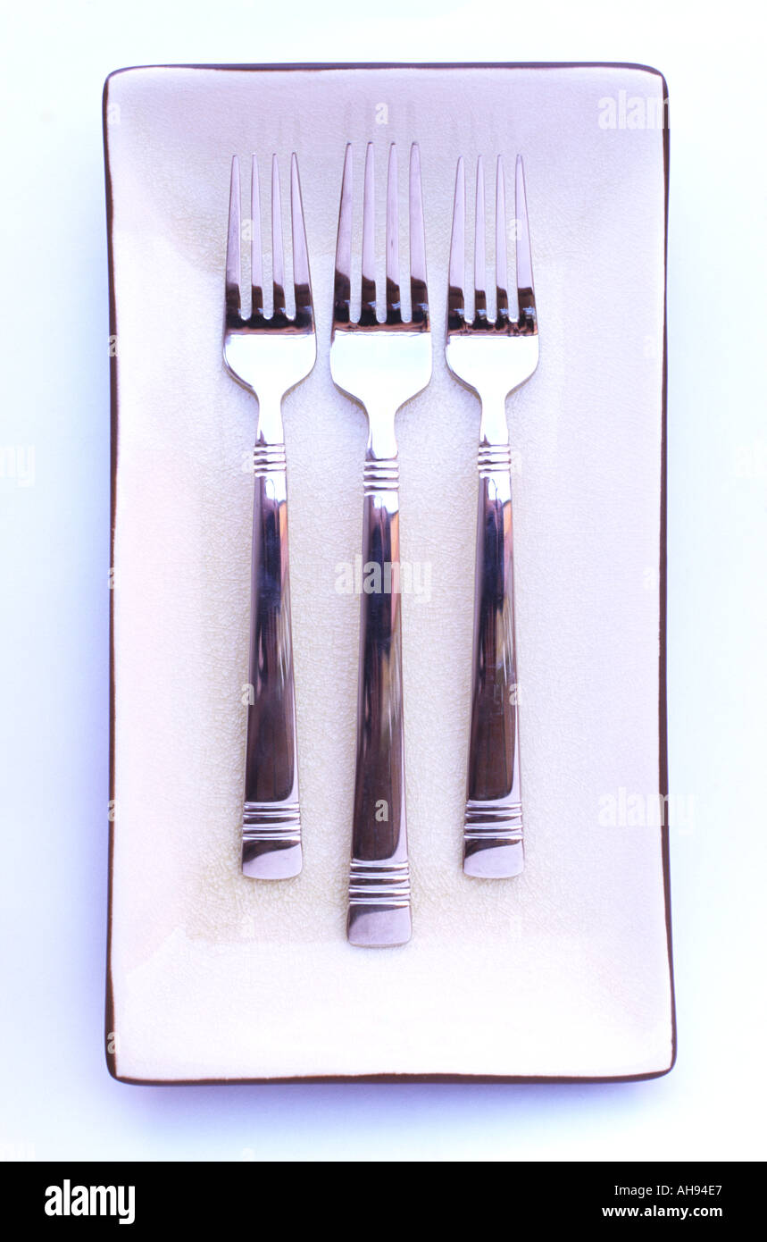 3 forks hi-res stock photography and images - Alamy