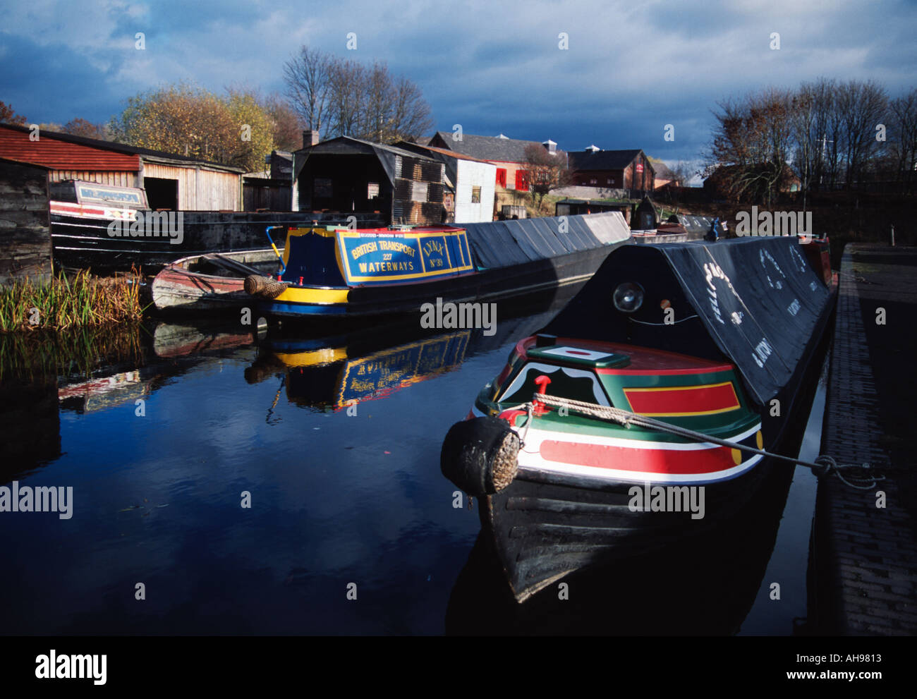 Canal Barges in the Black Country, England Stock Photo Alamy