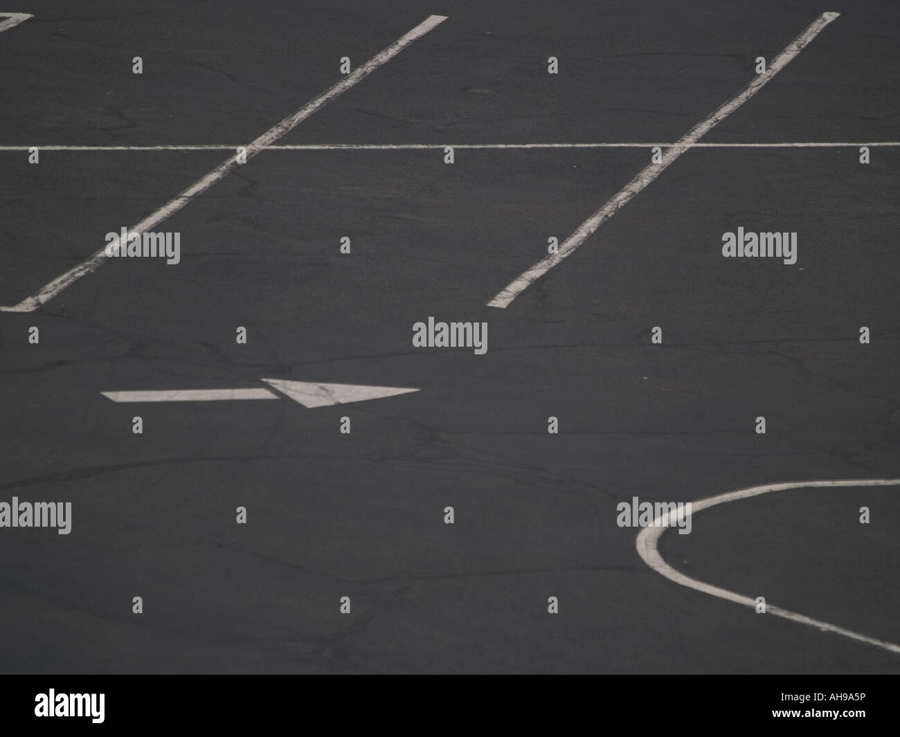 Parking lot markers Stock Photo Alamy