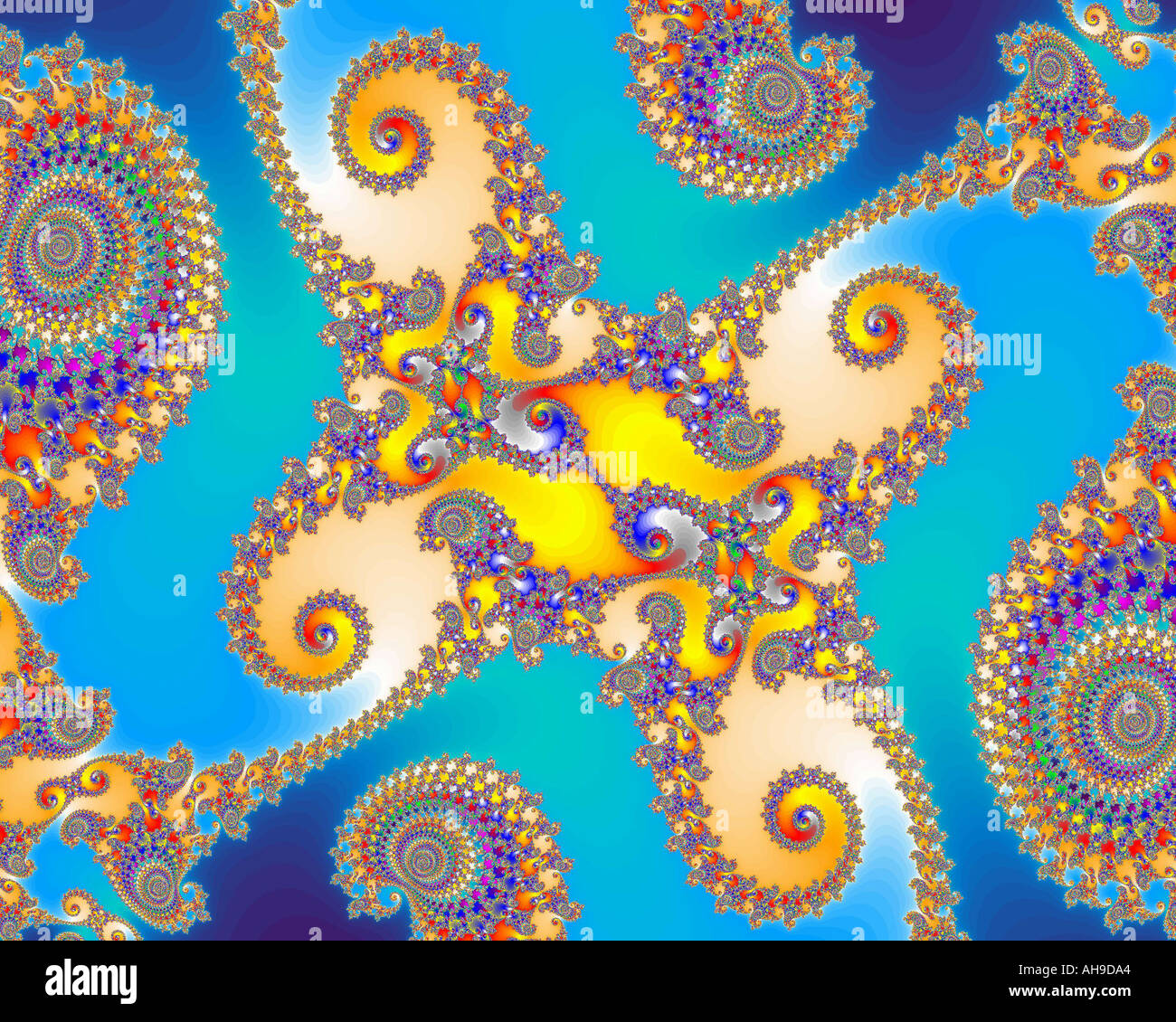Fraktal Mandelbrot quantity and applemale Stock Photo