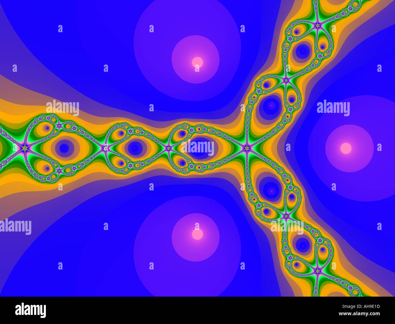 Fraktal Mandelbrot quantity and applemale Stock Photo